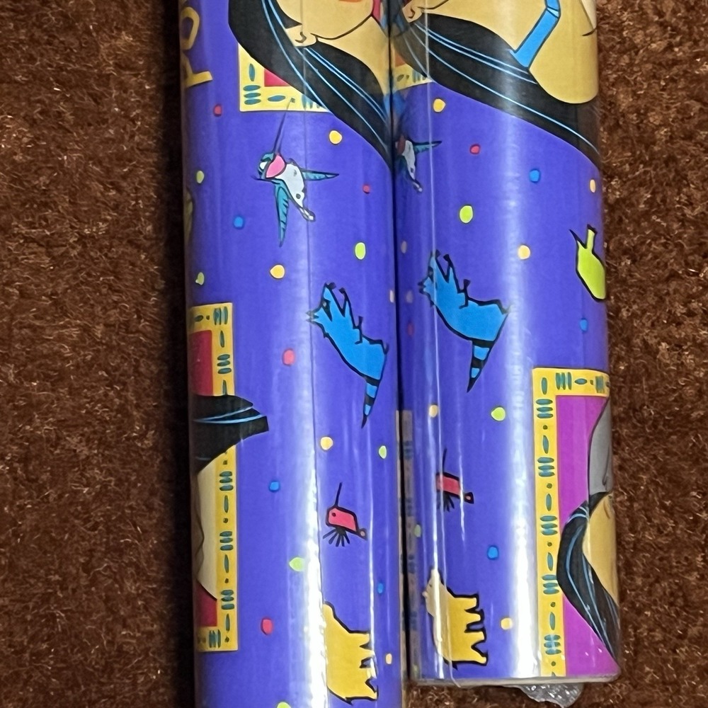 Vintage 1995 Disney Pocahontas Wrapping Paper NOS Sealed 15 Sq Ft New Old Stock